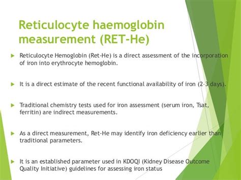 rjvcc he|Reticulocyte haemoglobin equivalent – RET.